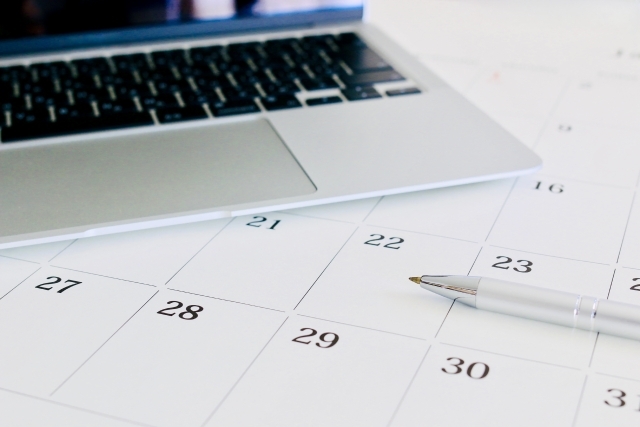 PCとカレンダー