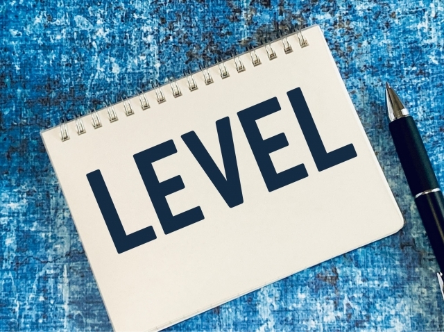 LEVELと書かれた紙