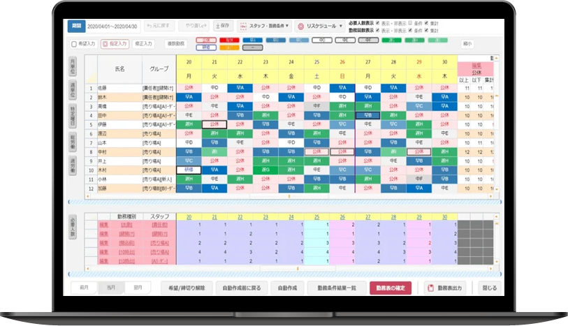 Day機能のインターフェース